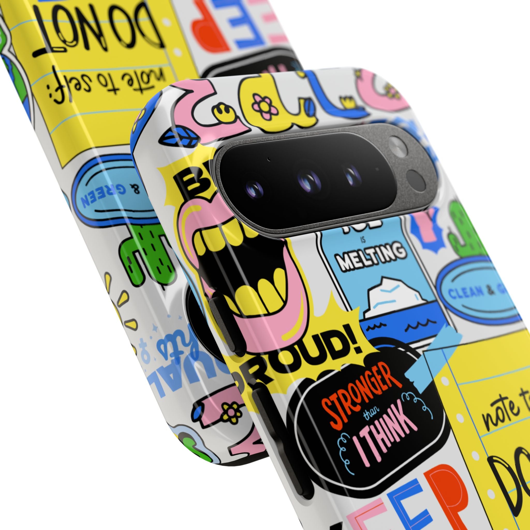 Optimist's Collage Phone Case — Colorful Positive Aesthetic
