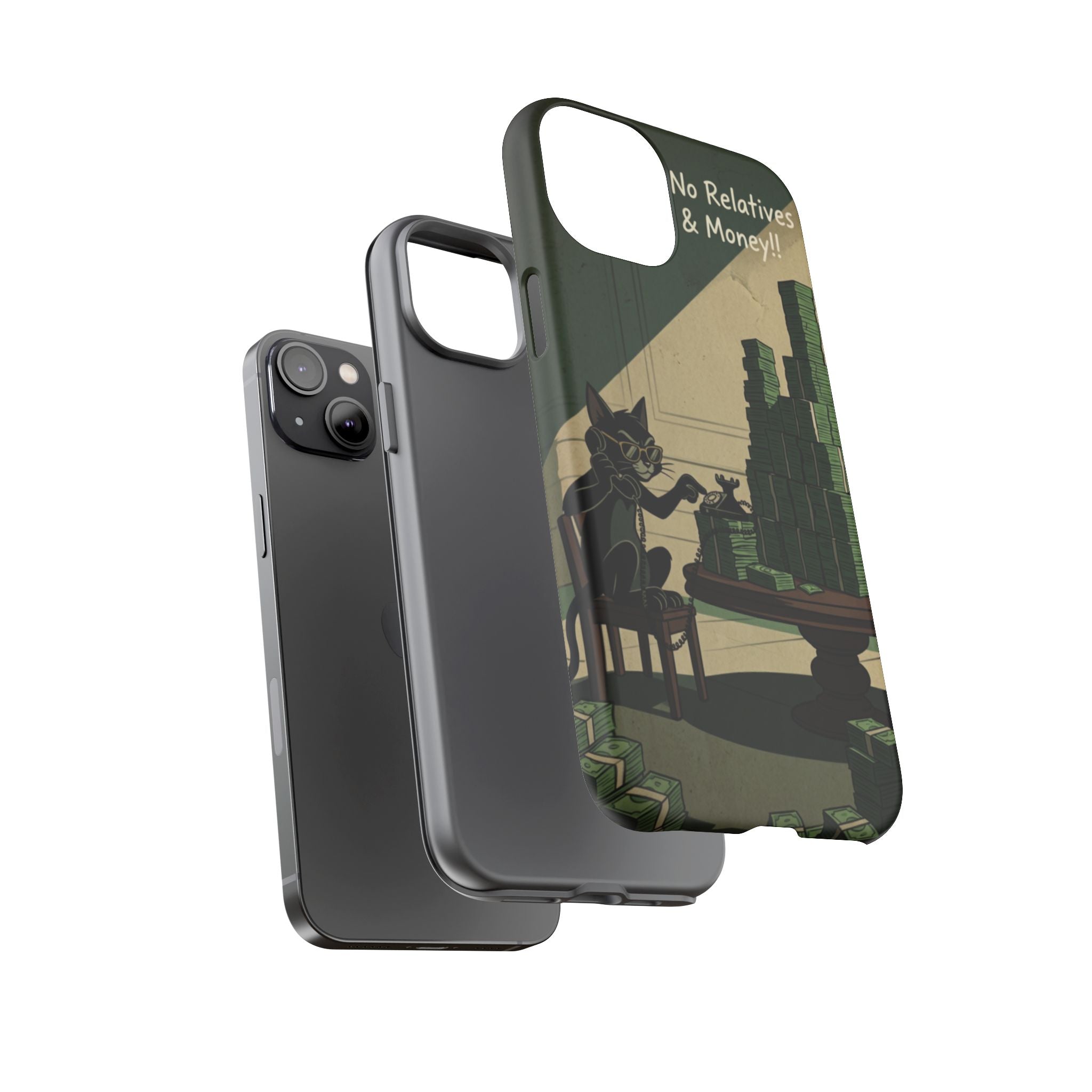 No Love No Relatives — Just Ego & Money Phone Case