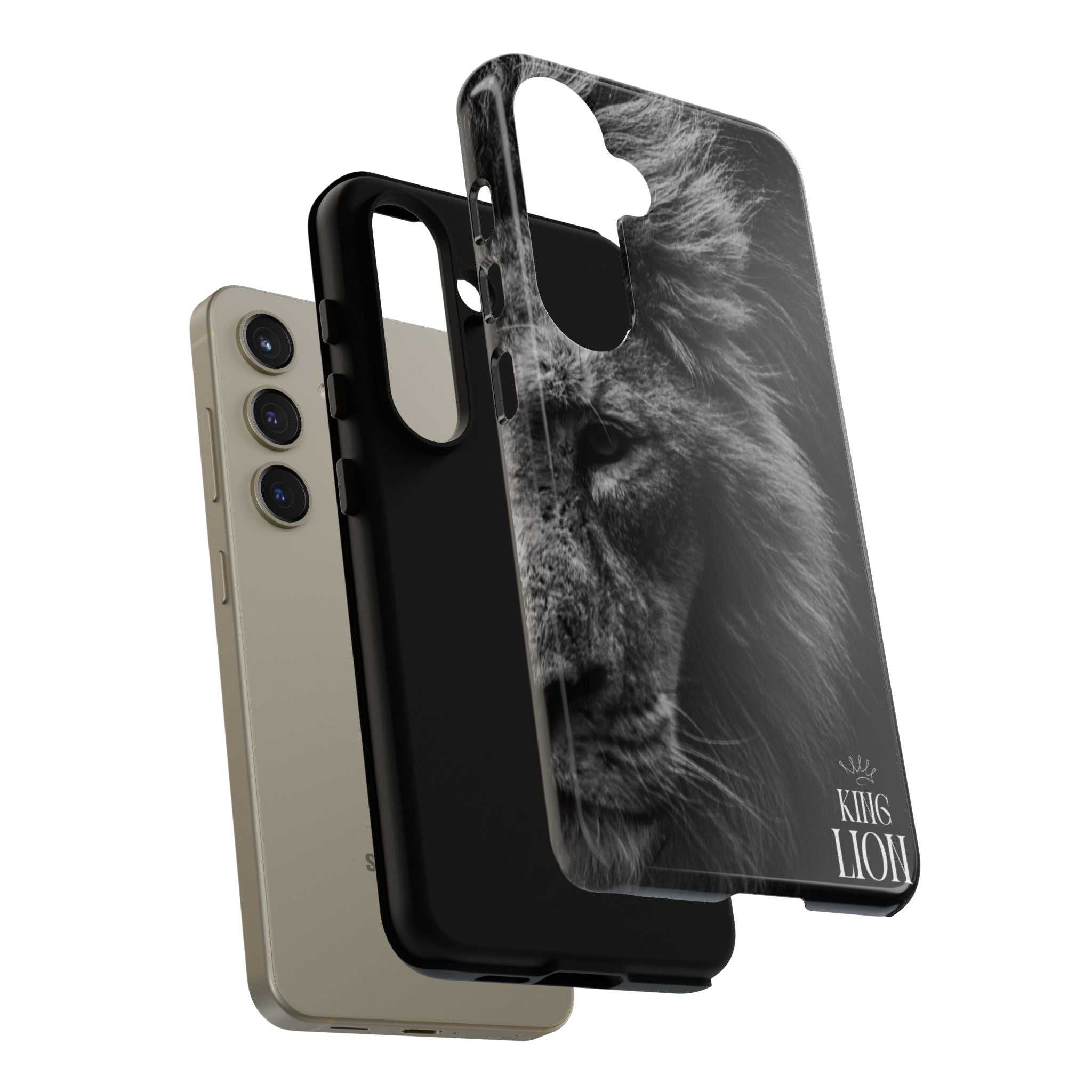 King Lion Phone Case — Majestic Wildlife Aesthetic Cover