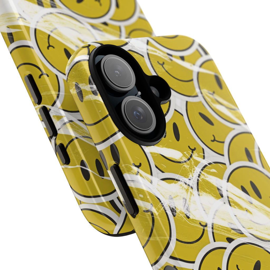 Smiley Face Phone Case — Happy Colorful Aesthetic Cover