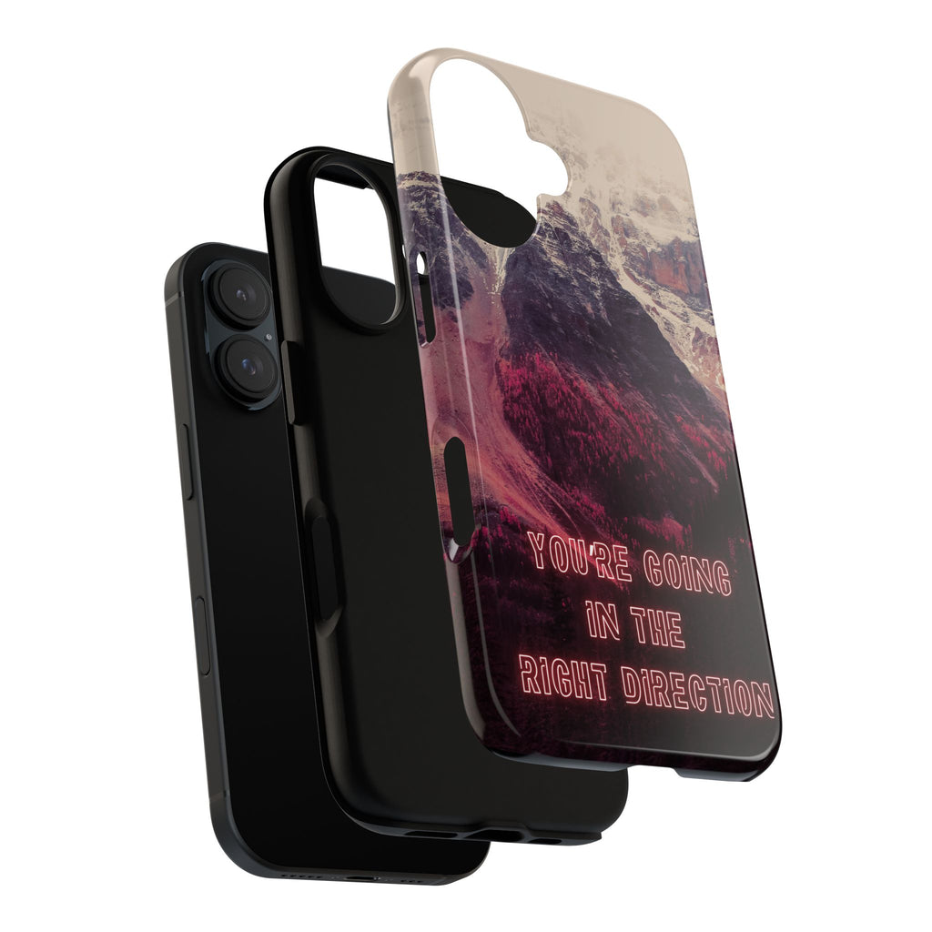 PEAK Motivational Phone Case — Word Art Minimal Design