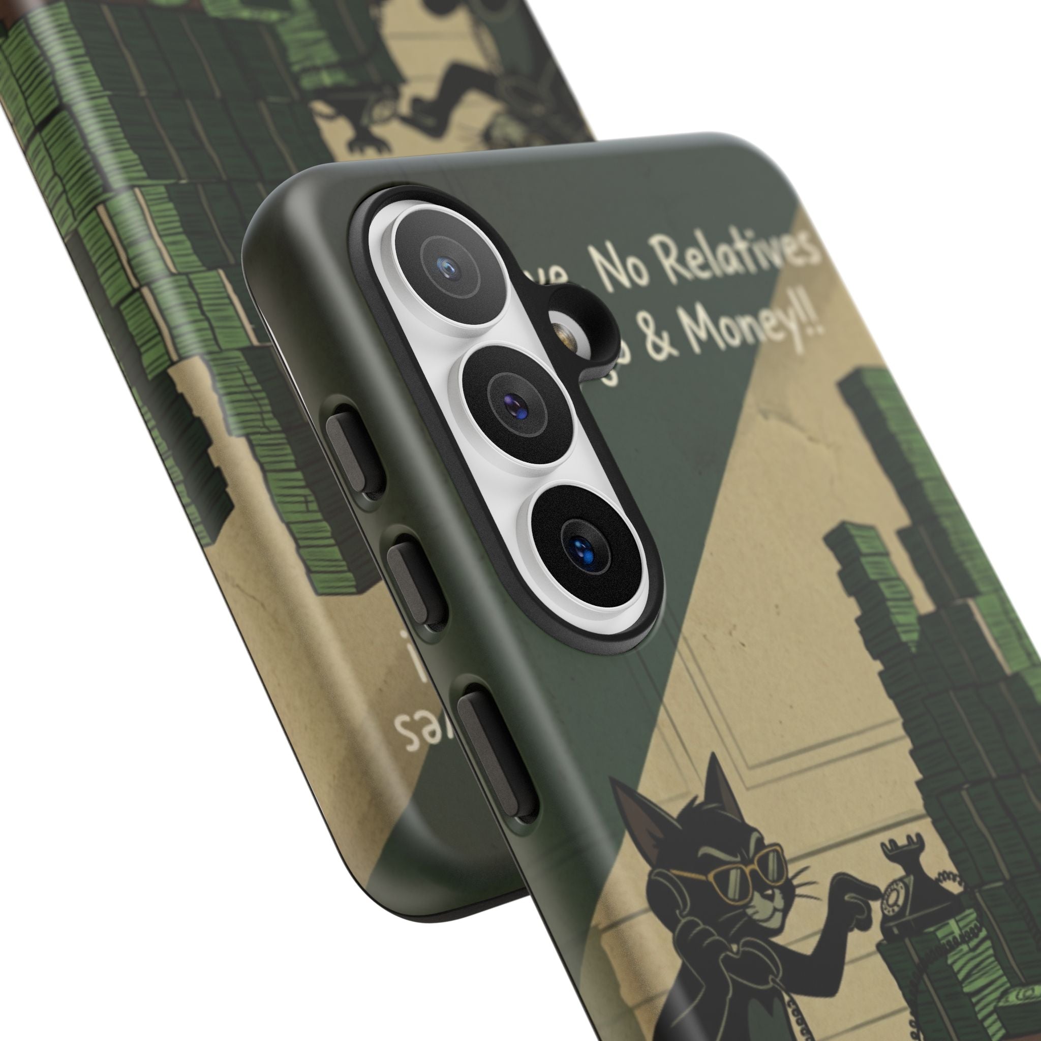 No Love No Relatives — Just Ego & Money Phone Case