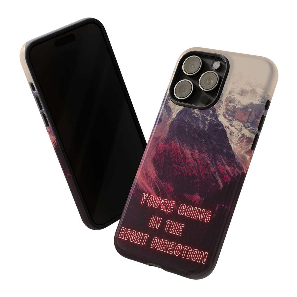 PEAK Motivational Phone Case — Word Art Minimal Design