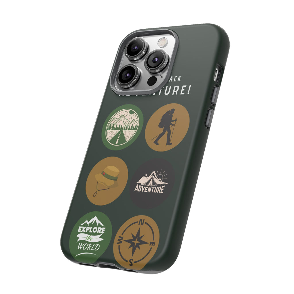 Adventure Hiking Phone Case — Outdoor Sticker Design