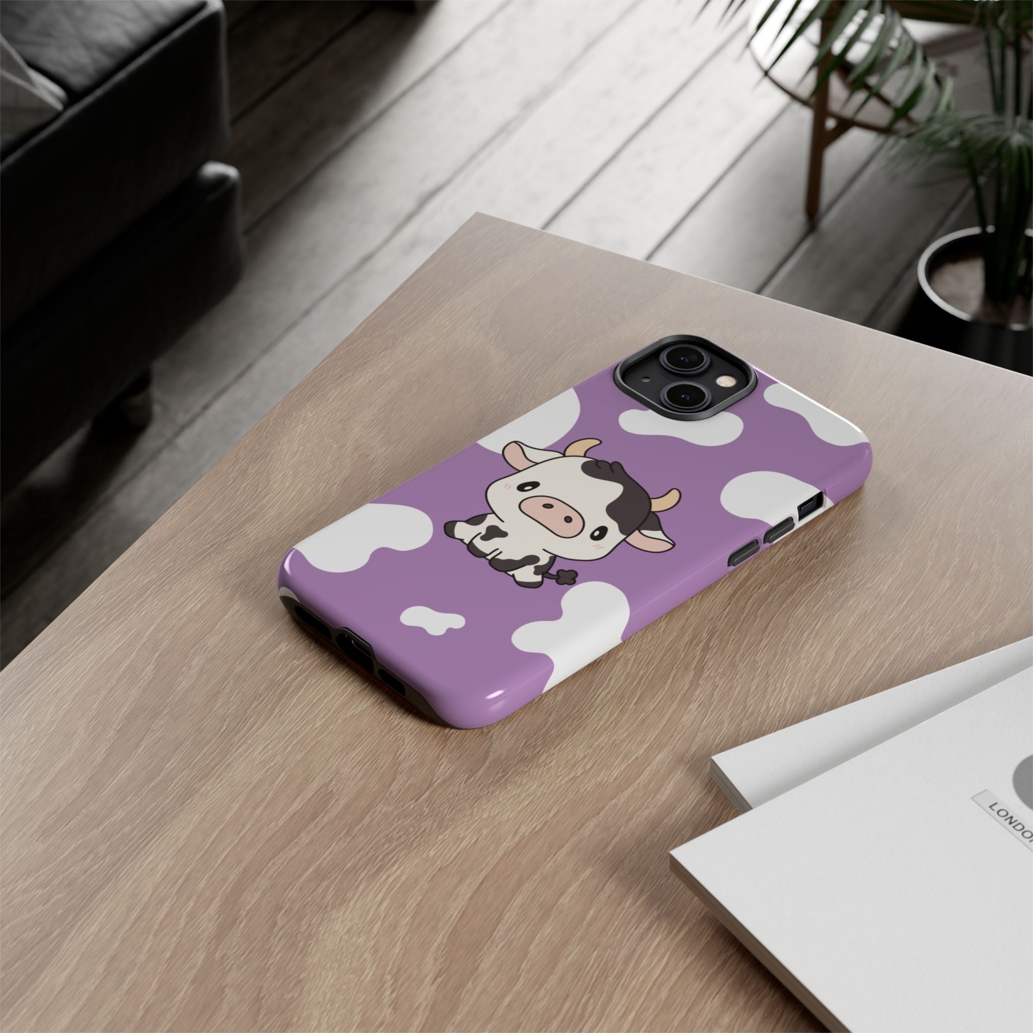 Lavender Moo-d Aesthetic Phone Case — Pastel Purple Design