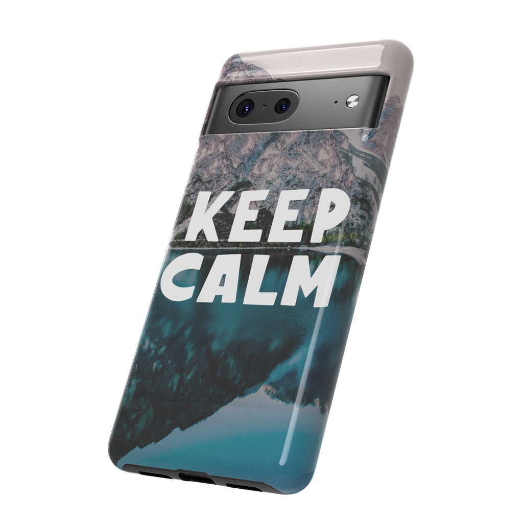 Keep Calm Phone Case — Minimalist Word Art Cover