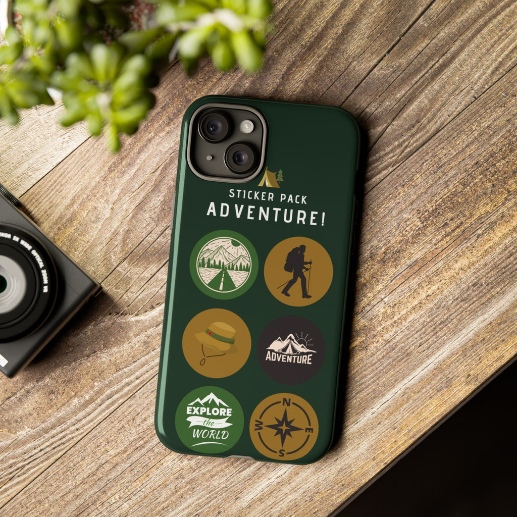 Adventure Hiking Phone Case — Outdoor Sticker Design