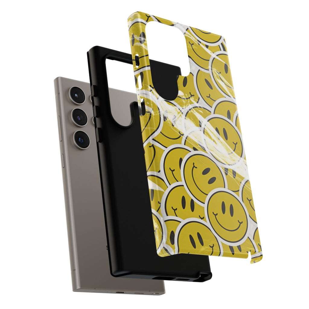 Smiley Face Phone Case — Happy Colorful Aesthetic Cover