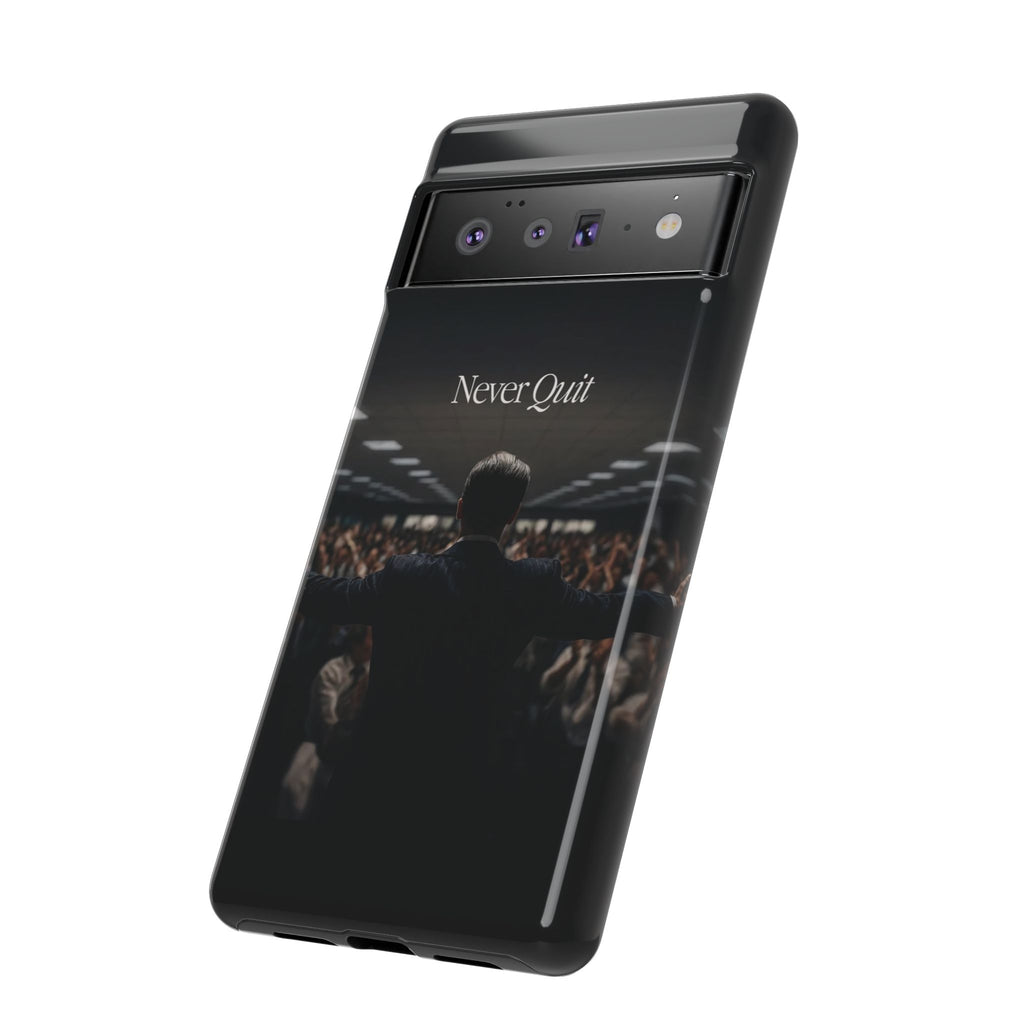 Never Quit Phone Case — Leader Crowd Dark Inspirational