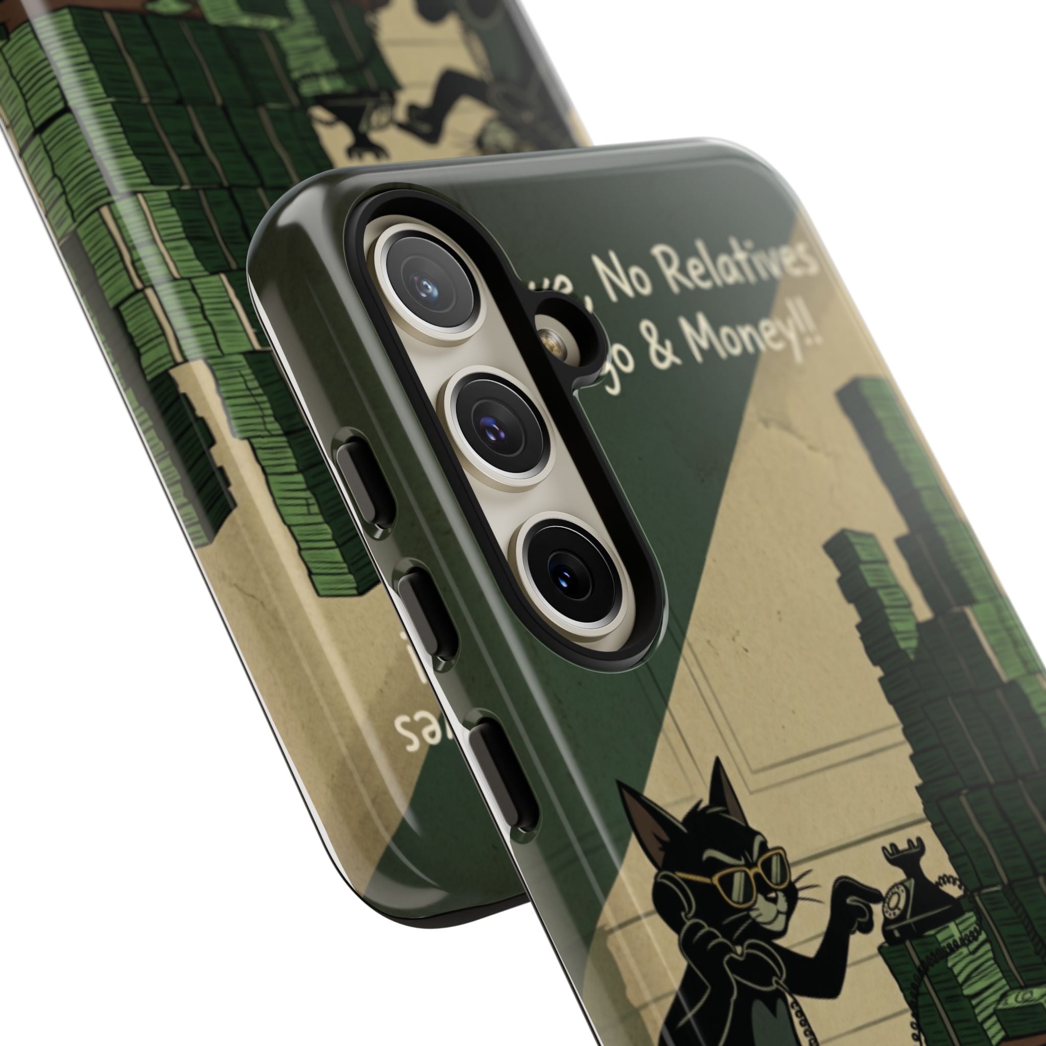 No Love No Relatives — Just Ego & Money Phone Case