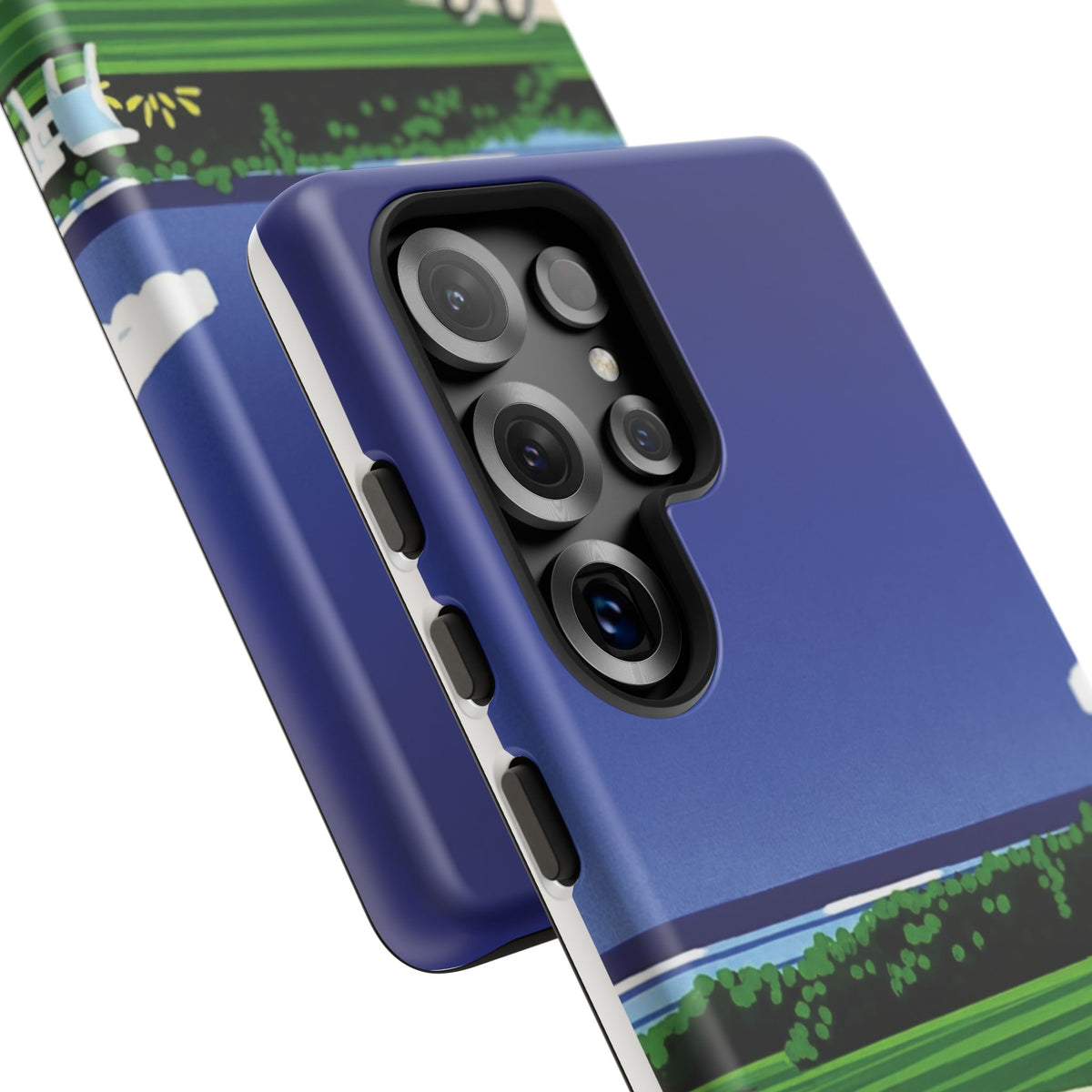 Poolside Phone Case — Bold Blue Summer Art Illustration