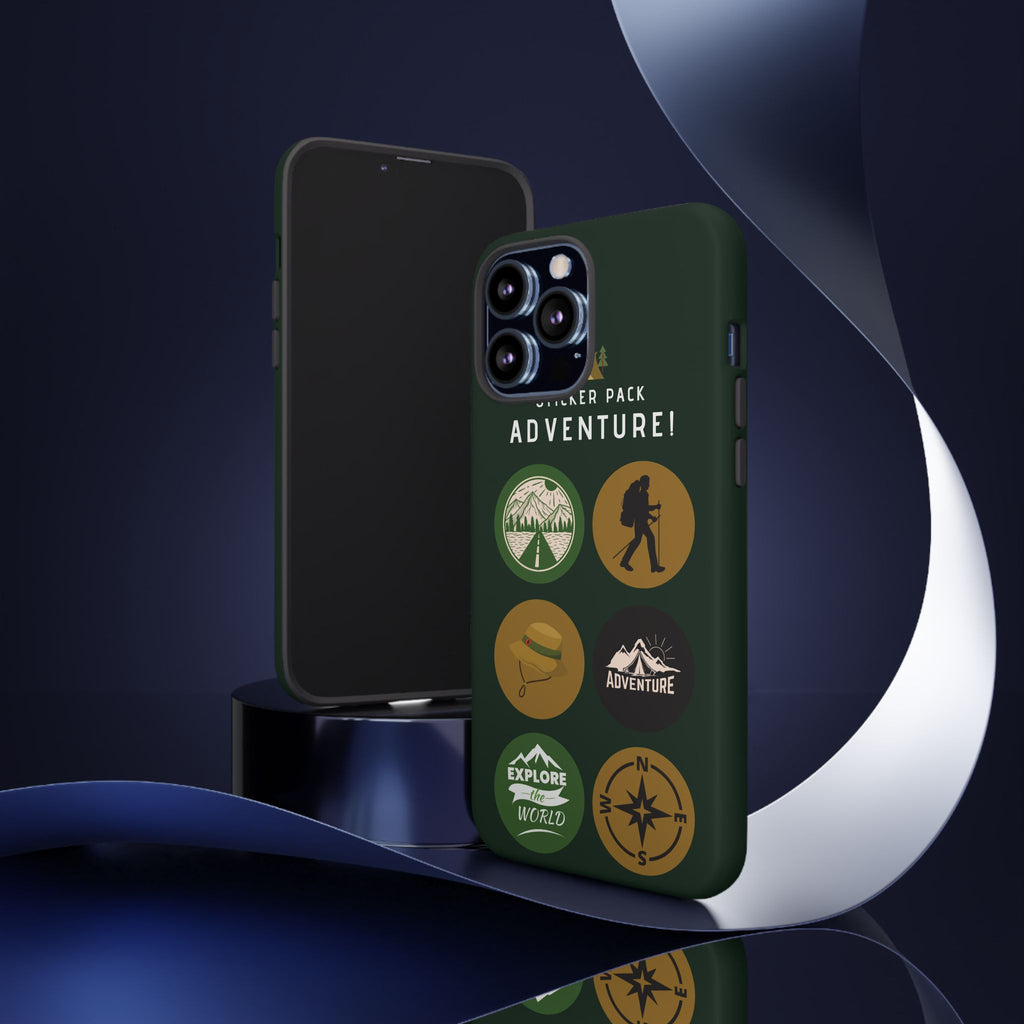 Adventure Hiking Phone Case — Outdoor Sticker Design