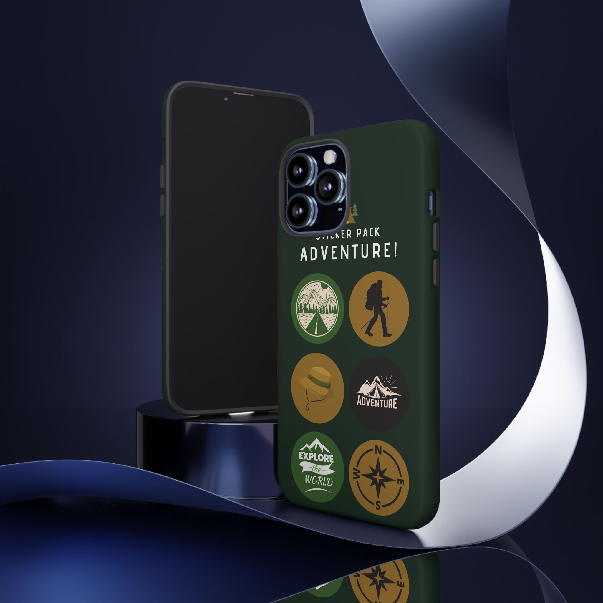 Adventure Hiking Phone Case — Outdoor Sticker Design
