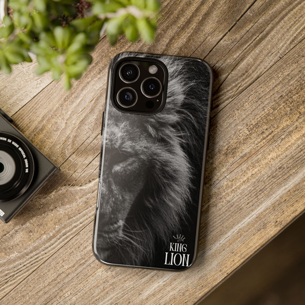 King Lion Phone Case — Majestic Wildlife Aesthetic Cover