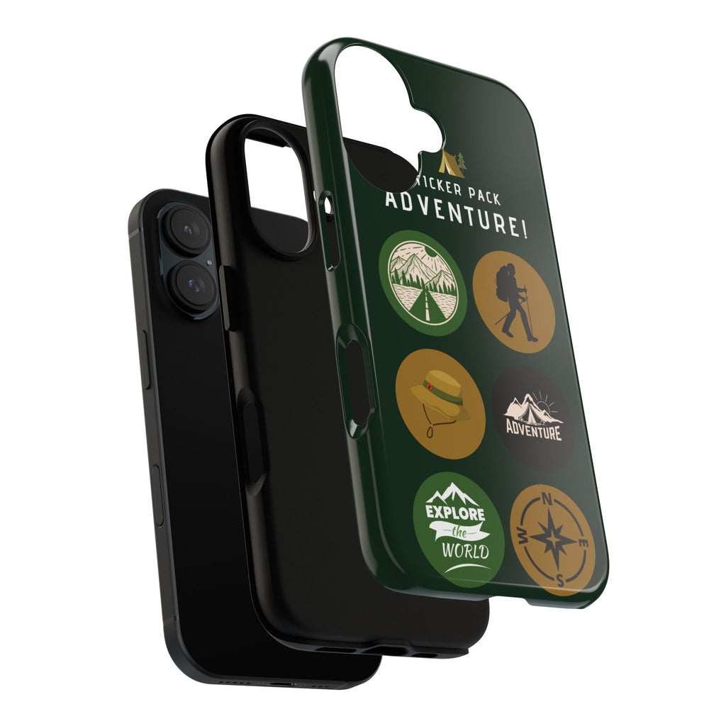 Adventure Hiking Phone Case — Outdoor Sticker Design