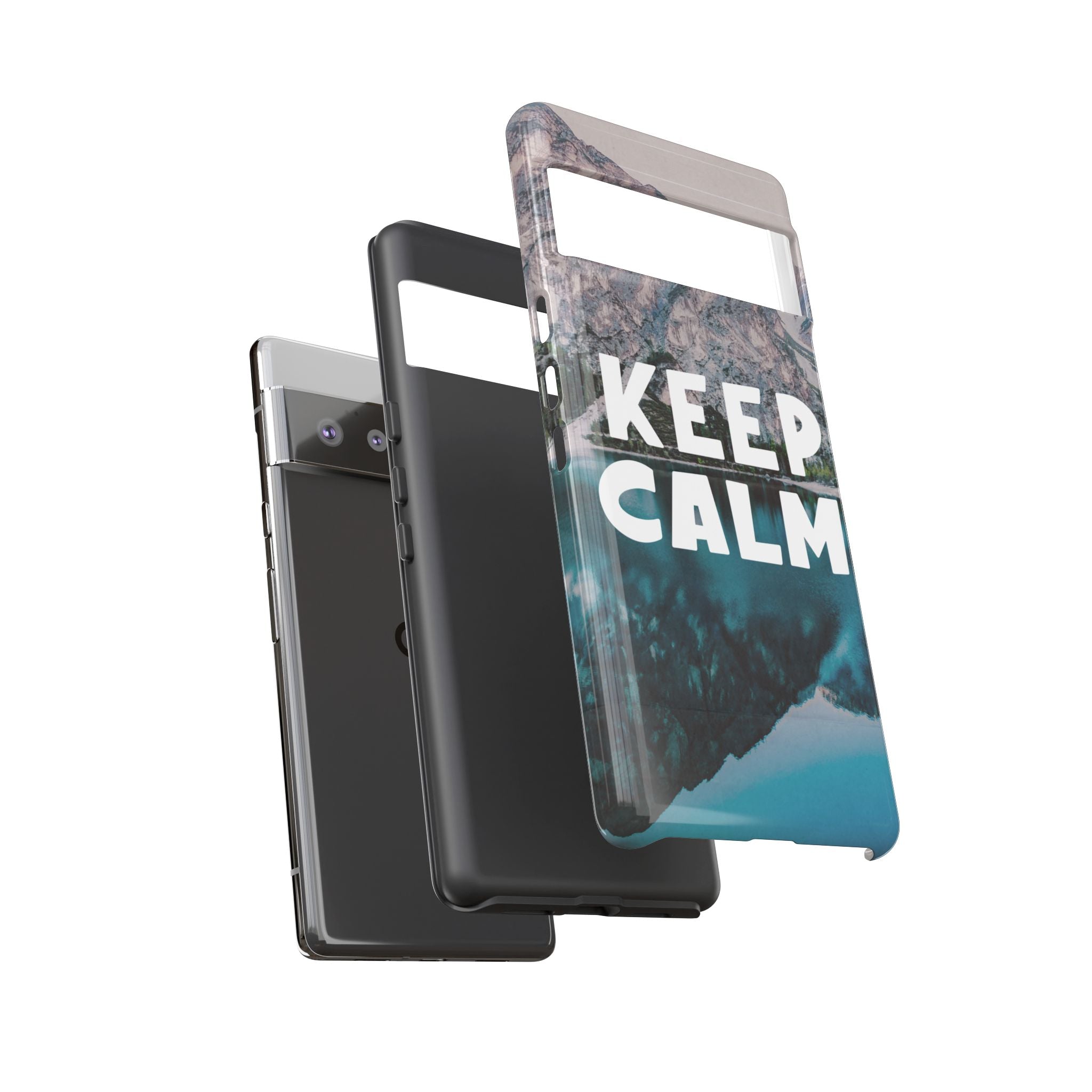 Keep Calm Phone Case — Minimalist Word Art Cover