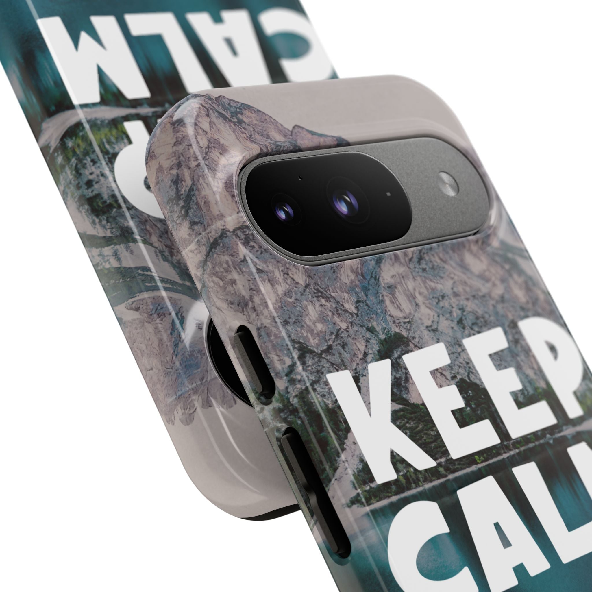 Keep Calm Phone Case — Minimalist Word Art Cover