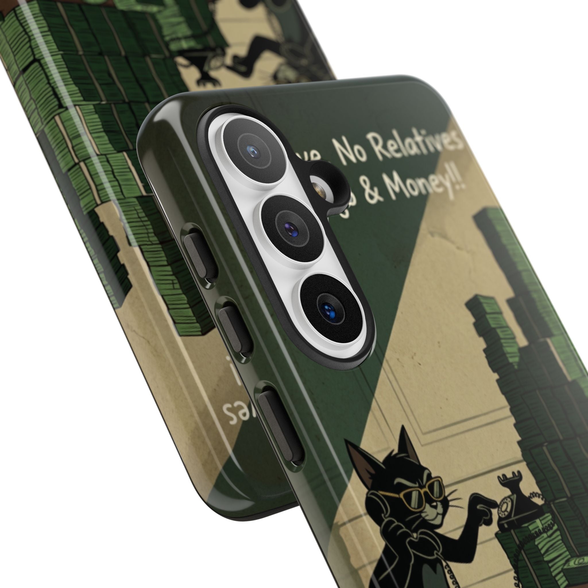 No Love No Relatives — Just Ego & Money Phone Case