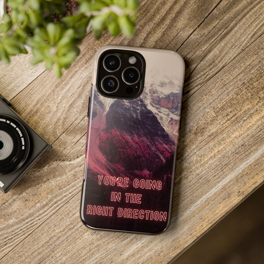 PEAK Motivational Phone Case — Word Art Minimal Design