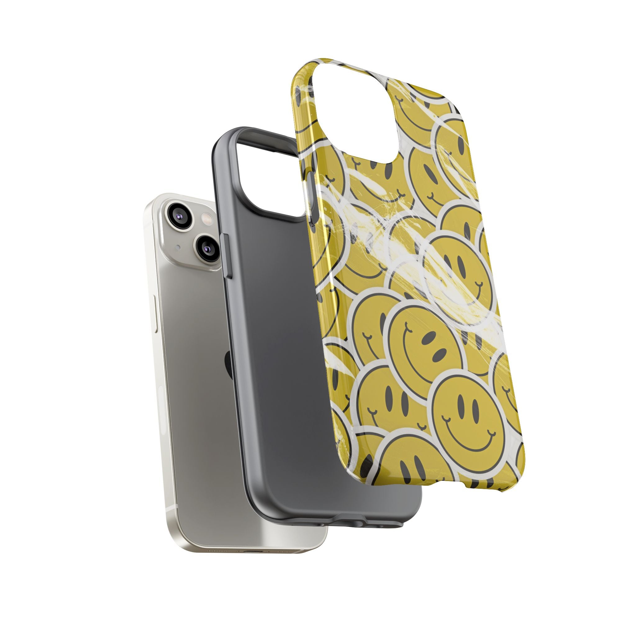 Smiley Face Phone Case — Happy Colorful Aesthetic Cover