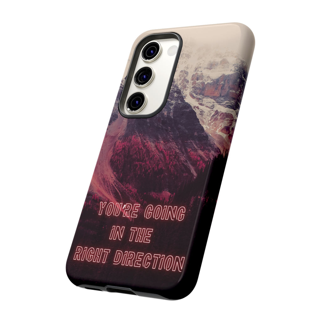 PEAK Motivational Phone Case — Word Art Minimal Design