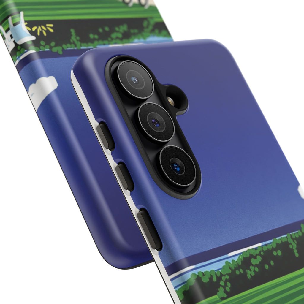 Poolside Phone Case — Bold Blue Summer Art Illustration