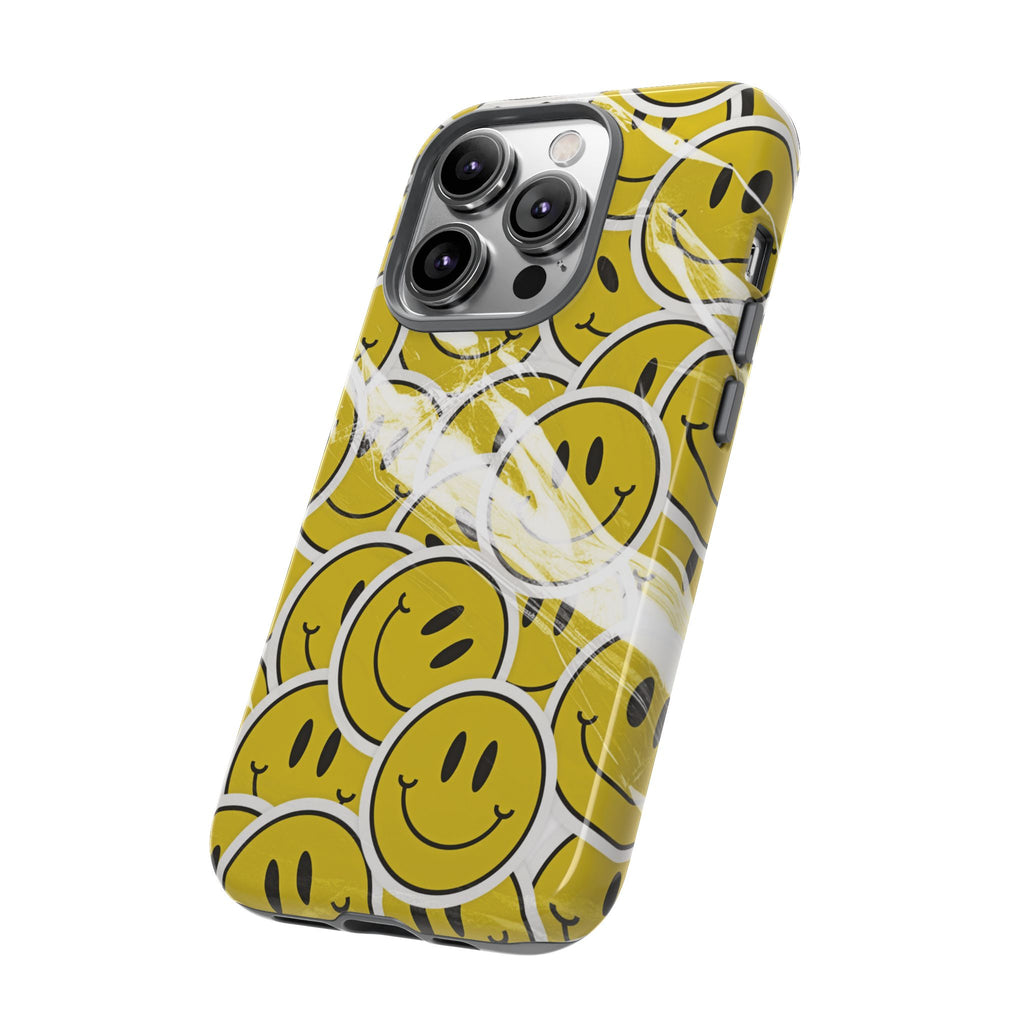 Smiley Face Phone Case — Happy Colorful Aesthetic Cover