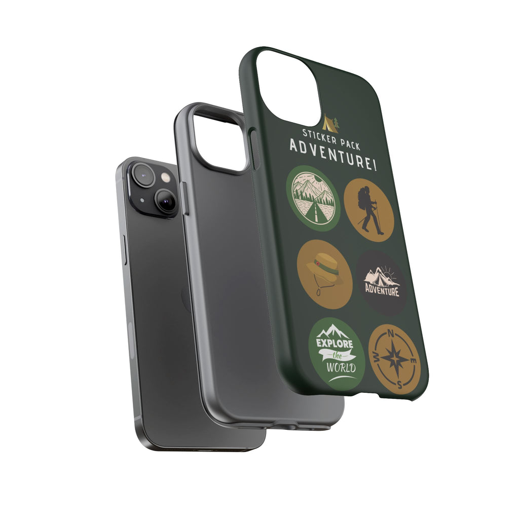 Adventure Hiking Phone Case — Outdoor Sticker Design