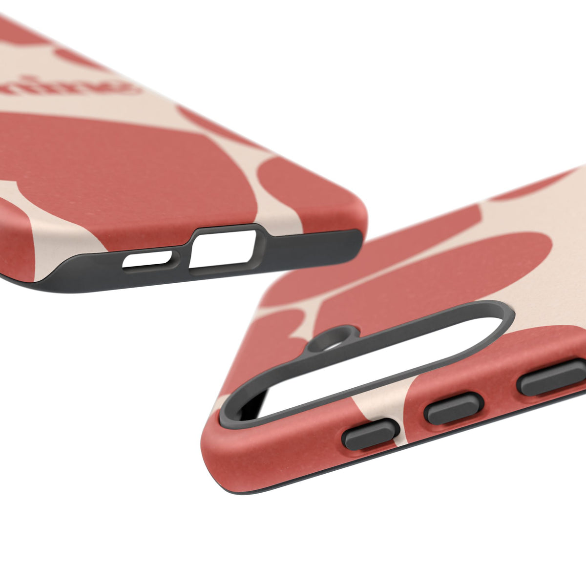 Be Mine Phone Case — Retro Hearts Terracotta Cream Romantic