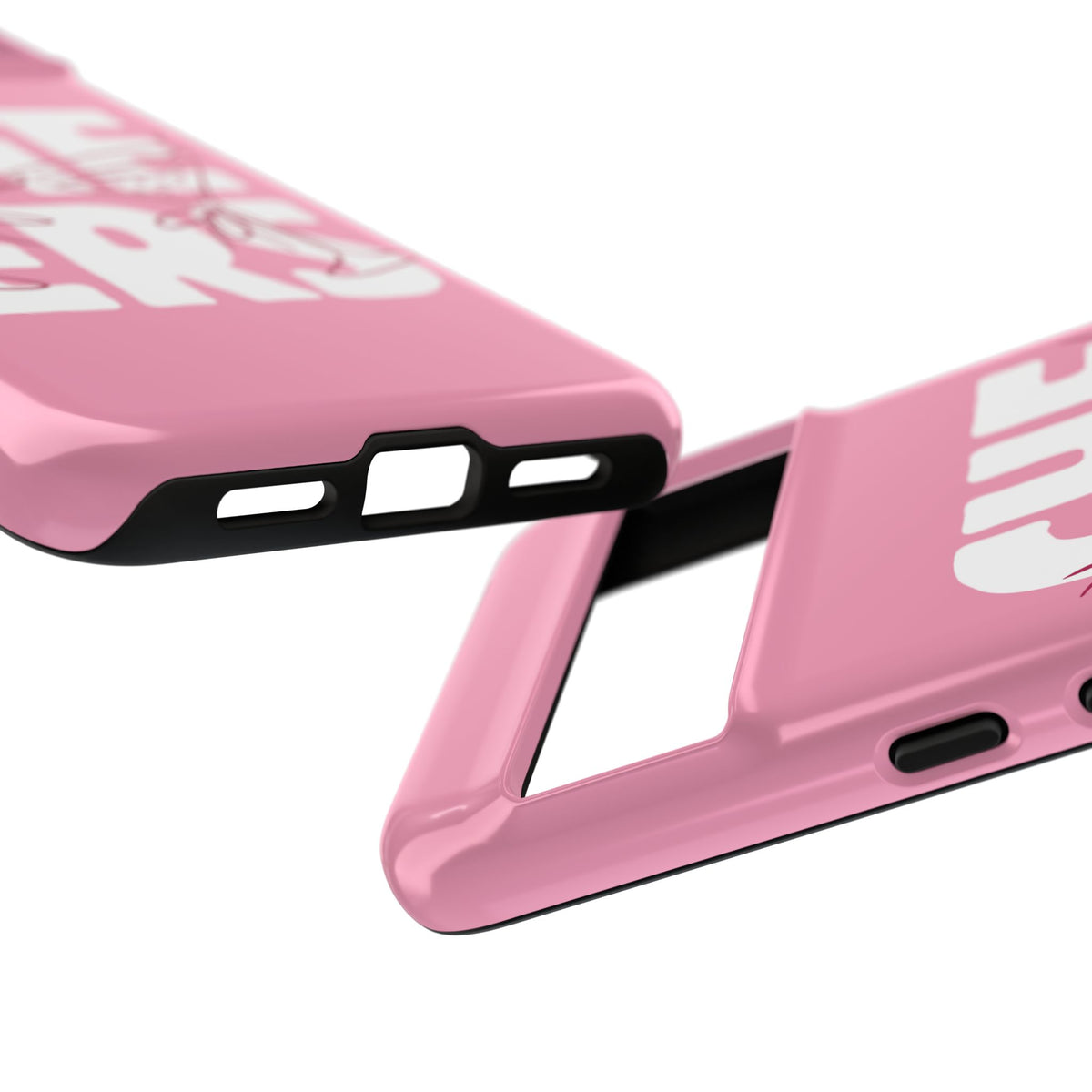 Cheers Phone Case — Pink Martini Glasses Bold Bubblegum