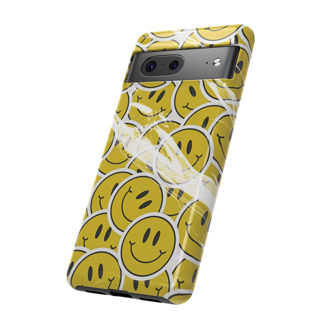 Smiley Face Phone Case — Happy Colorful Aesthetic Cover