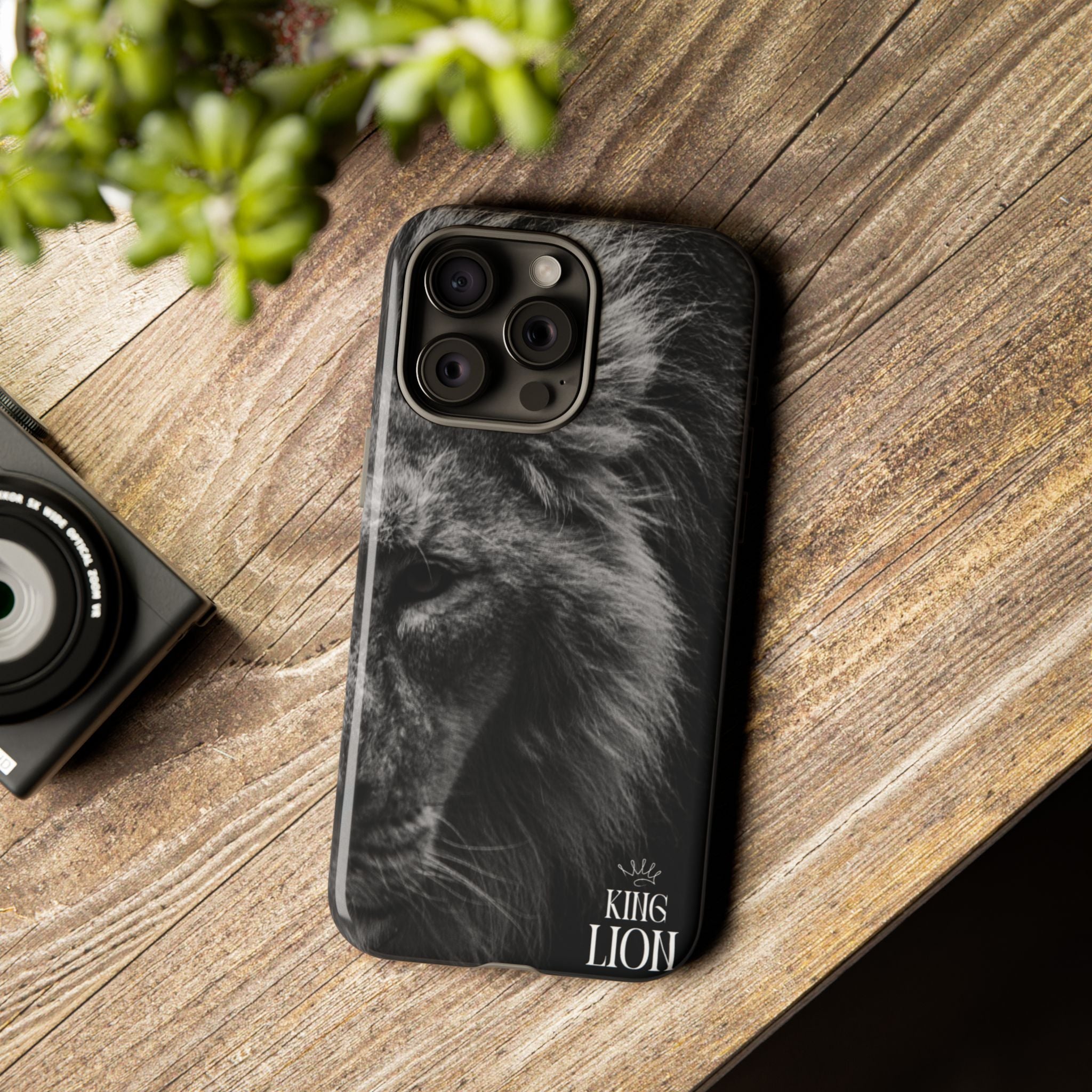 King Lion Phone Case — Majestic Wildlife Aesthetic Cover