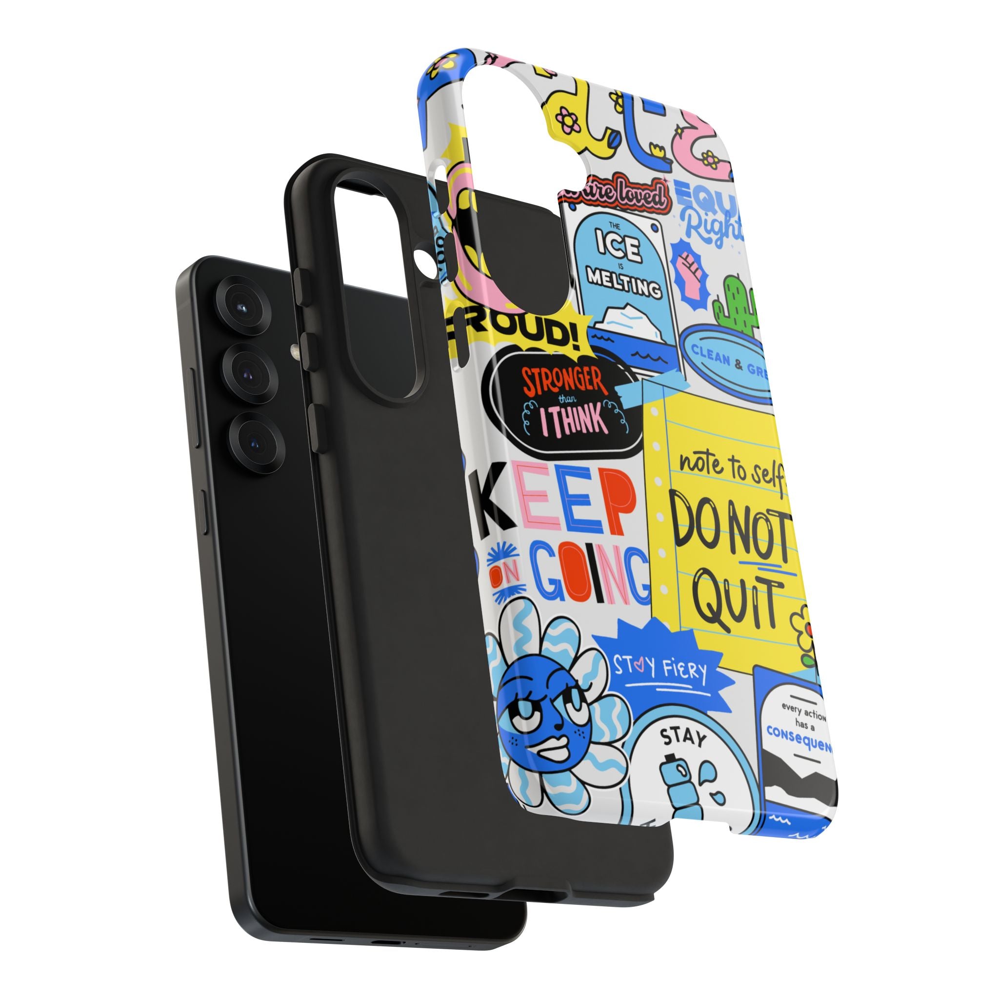 Optimist's Collage Phone Case — Colorful Positive Aesthetic