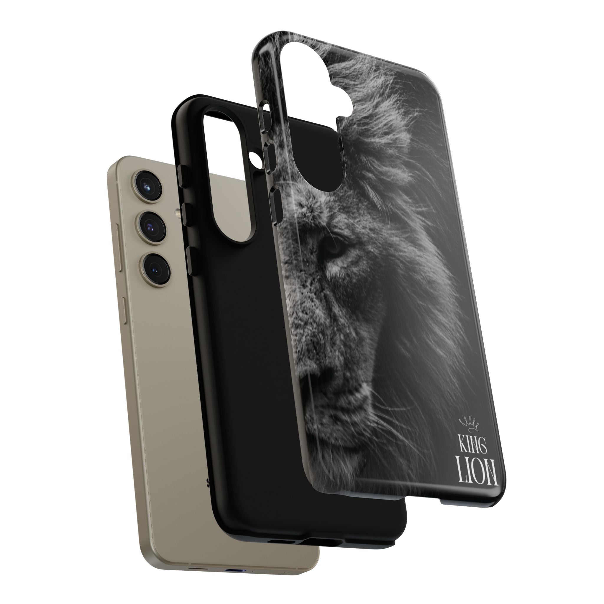 King Lion Phone Case — Majestic Wildlife Aesthetic Cover