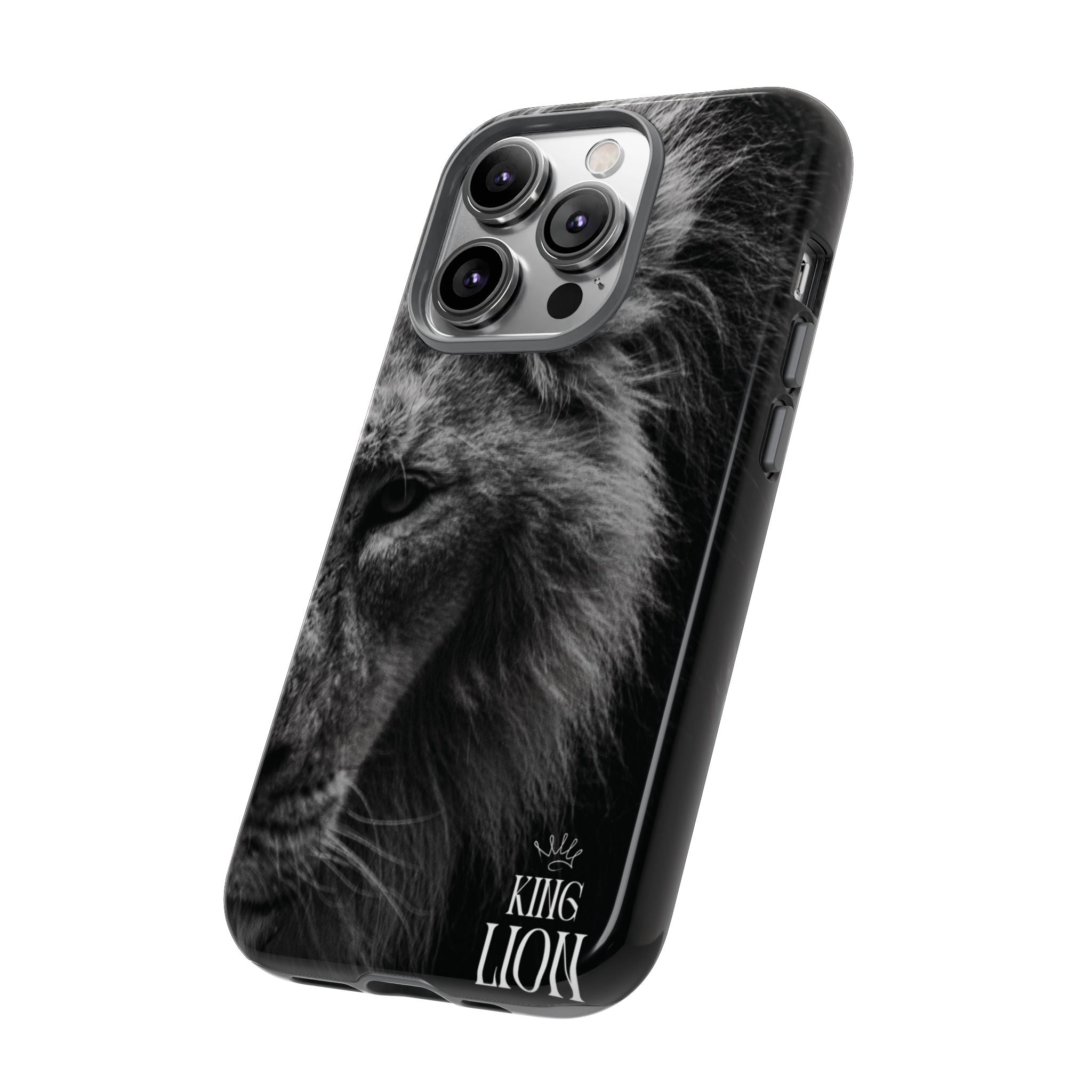 King Lion Phone Case — Majestic Wildlife Aesthetic Cover