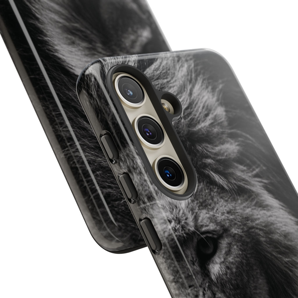 King Lion Phone Case — Majestic Wildlife Aesthetic Cover