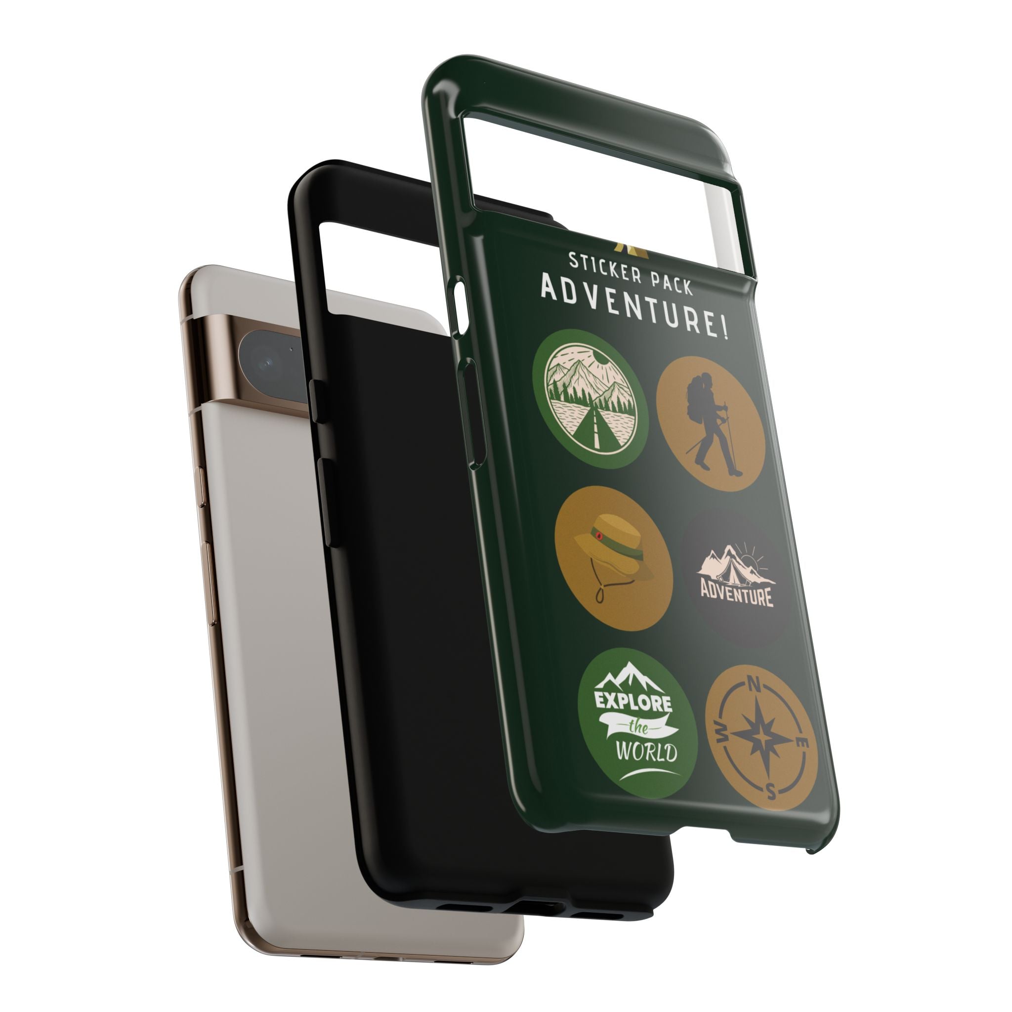 Adventure Hiking Phone Case — Outdoor Sticker Design