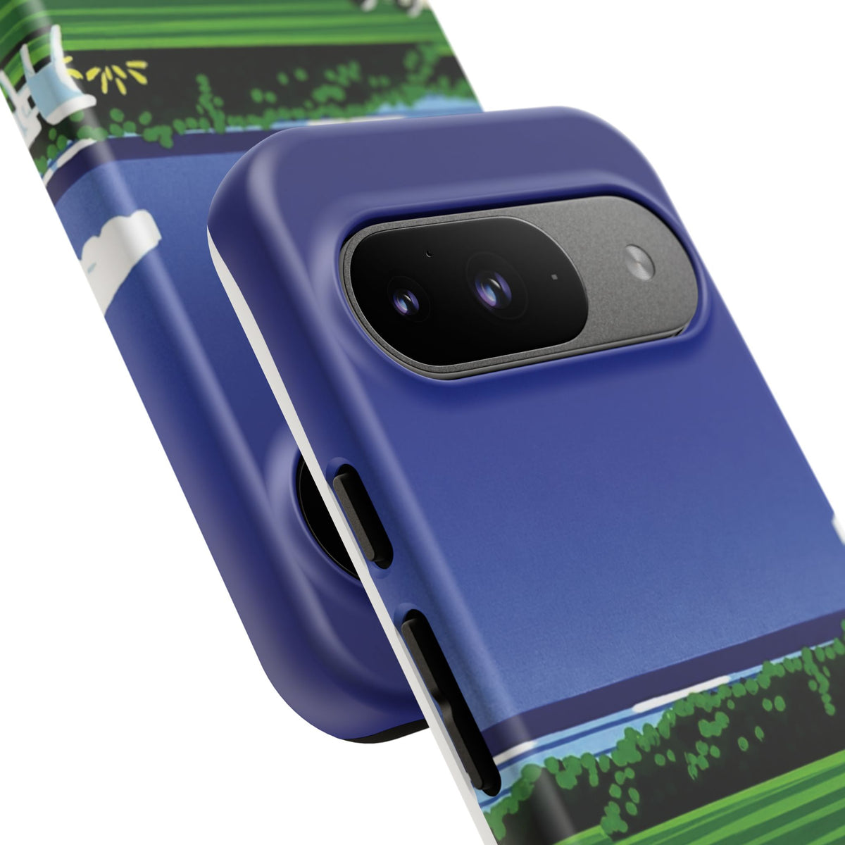 Poolside Phone Case — Bold Blue Summer Art Illustration