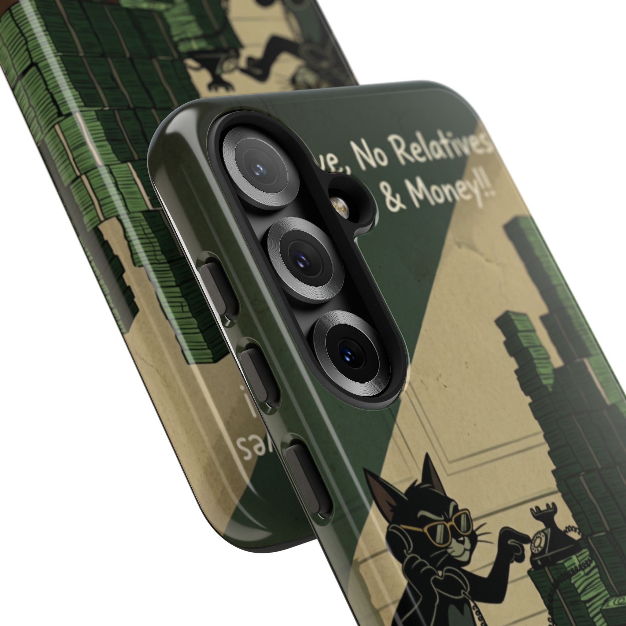 No Love No Relatives — Just Ego & Money Phone Case