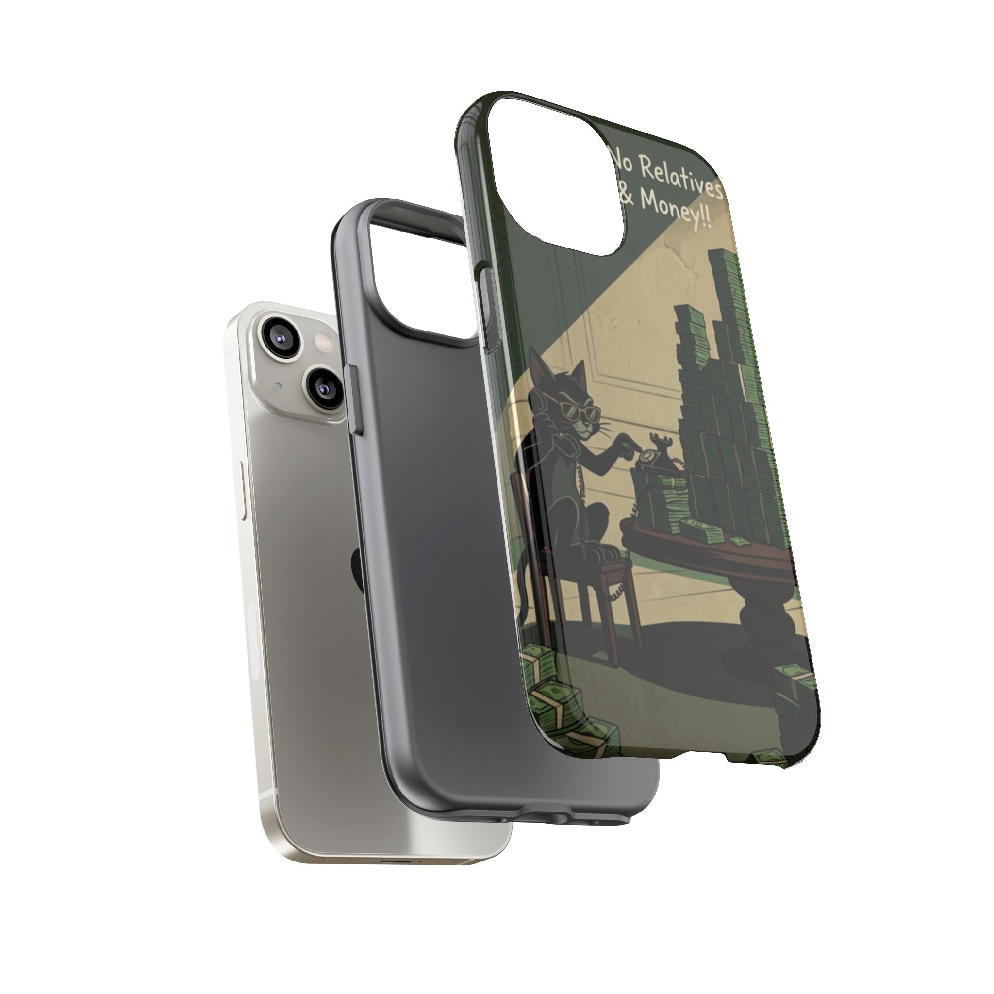 No Love No Relatives — Just Ego & Money Phone Case