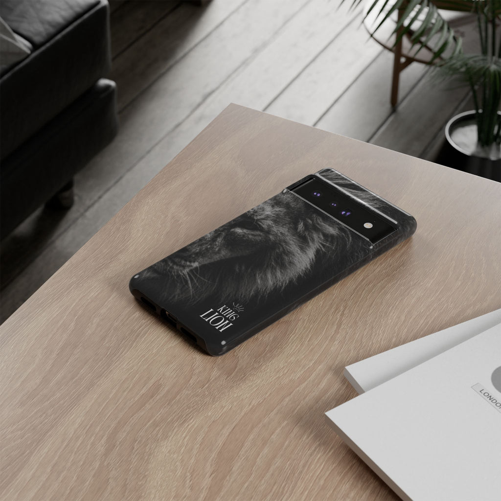 King Lion Phone Case — Majestic Wildlife Aesthetic Cover