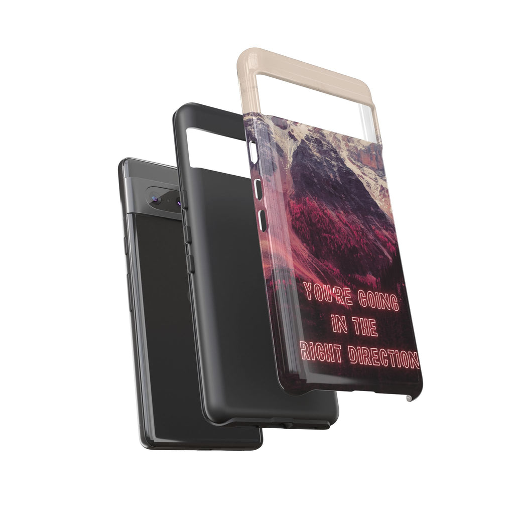 PEAK Motivational Phone Case — Word Art Minimal Design