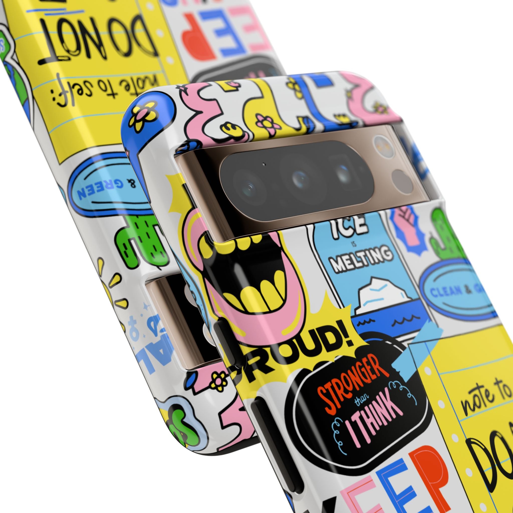 Optimist's Collage Phone Case — Colorful Positive Aesthetic