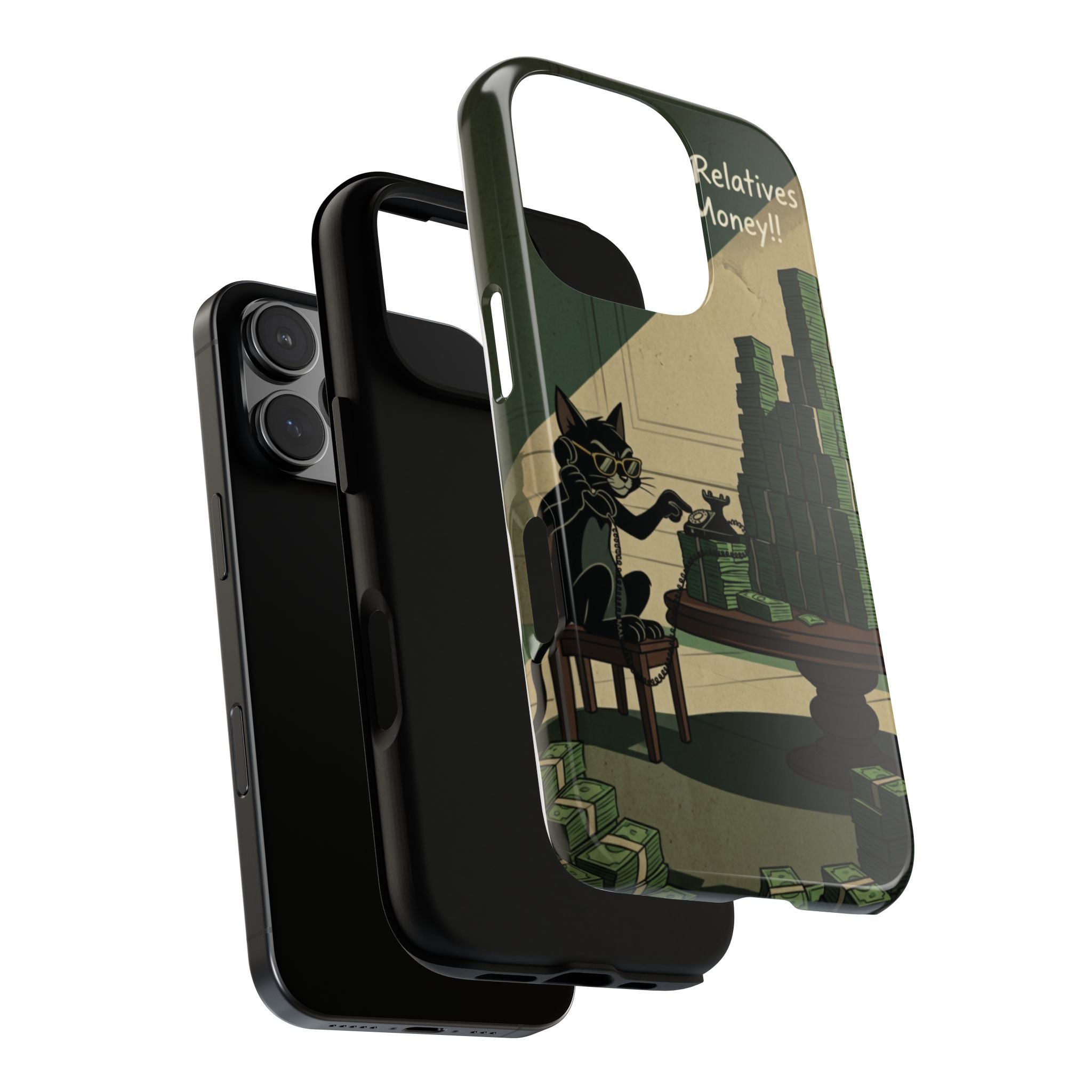 No Love No Relatives — Just Ego & Money Phone Case