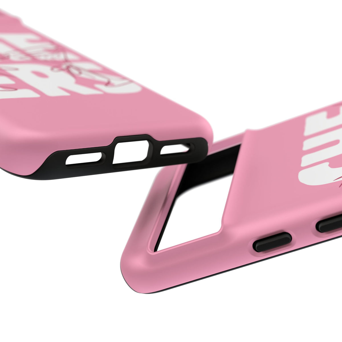Cheers Phone Case — Pink Martini Glasses Bold Bubblegum