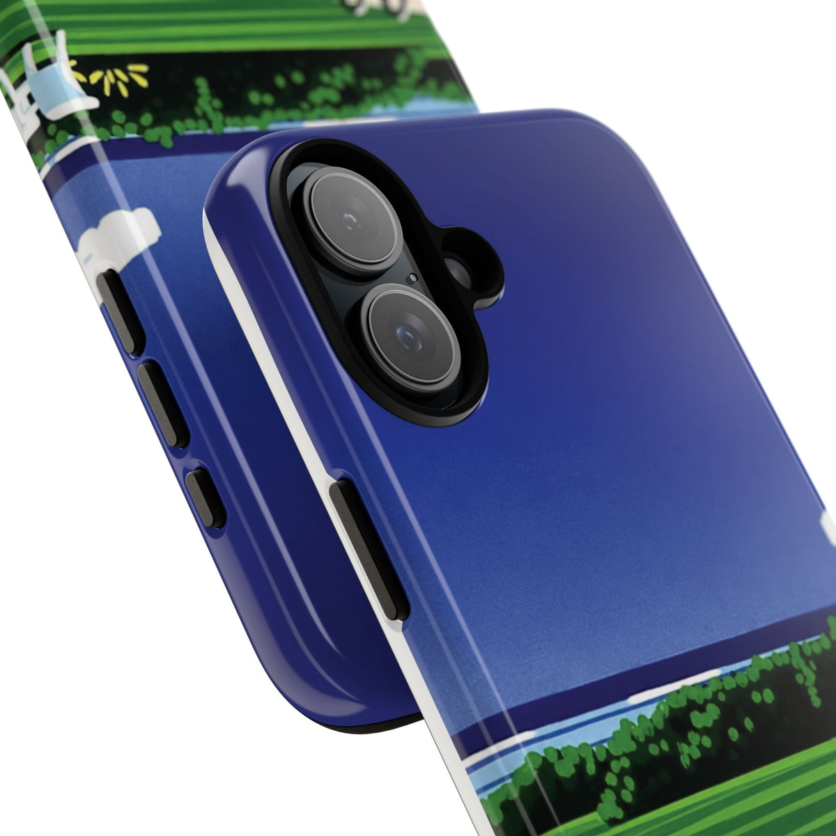 Poolside Phone Case — Bold Blue Summer Art Illustration