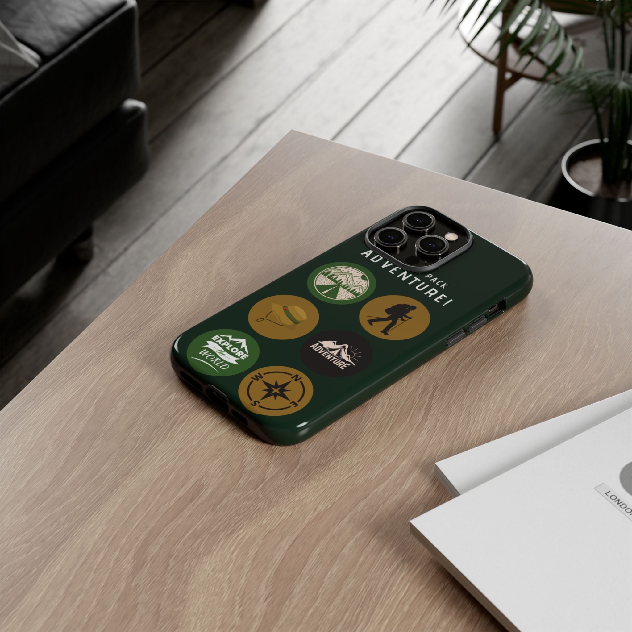 Adventure Hiking Phone Case — Outdoor Sticker Design