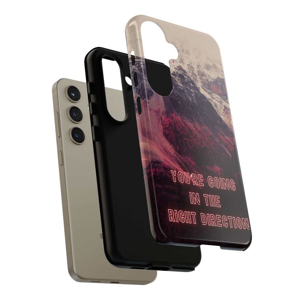 PEAK Motivational Phone Case — Word Art Minimal Design