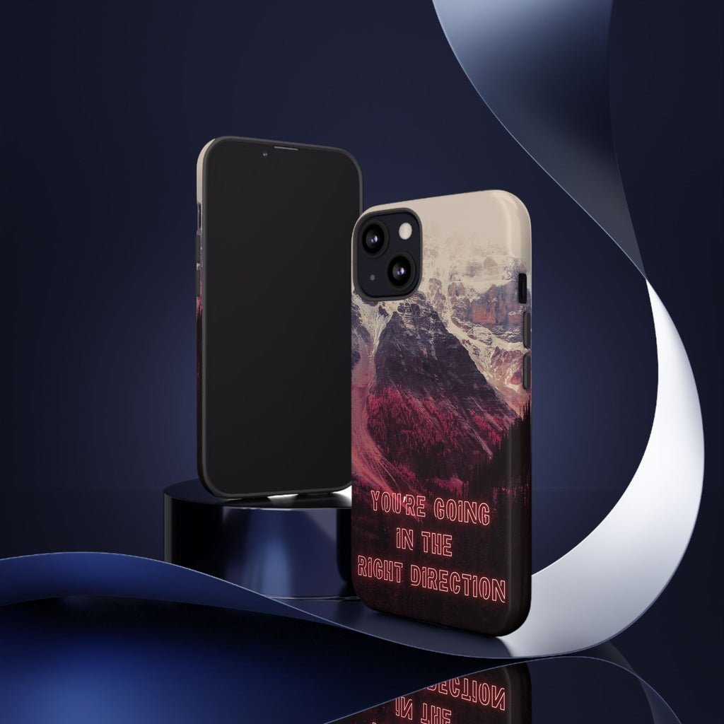 PEAK Motivational Phone Case — Word Art Minimal Design