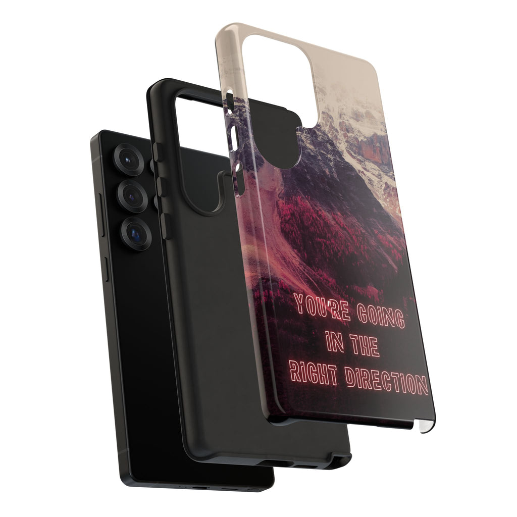 PEAK Motivational Phone Case — Word Art Minimal Design